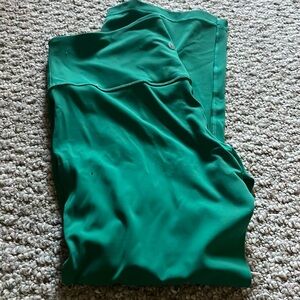 FLASH SALE- Lululemon green flare leggings size 12 NWOT